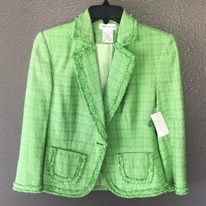 Worthington Green Tweed Blazer